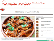 Tablet Screenshot of georgianrecipes.net